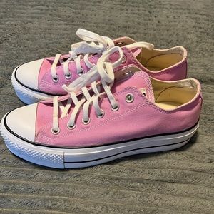 Platform Converse Size 9 Pink